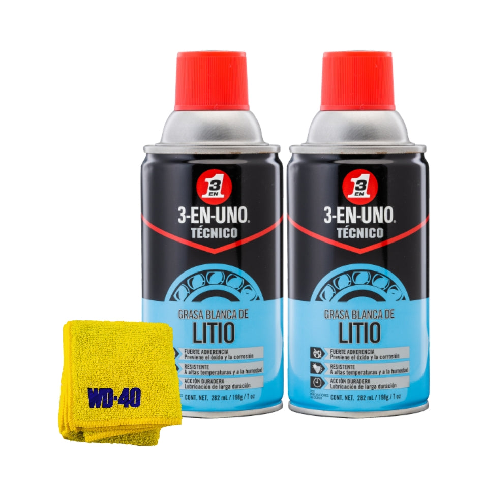 Grasa Blanca De Litio 3-en-uno 2x Und