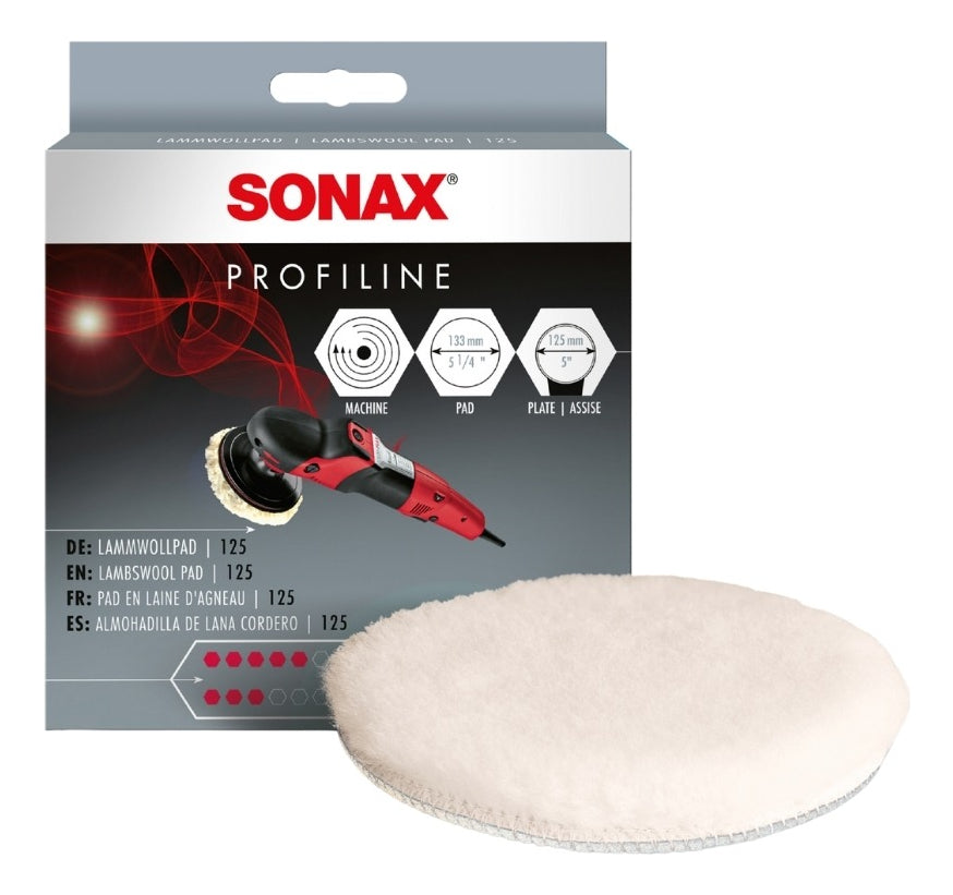 Sonax Almohadilla De Pulitura De Lana De Cordero 125 Mm