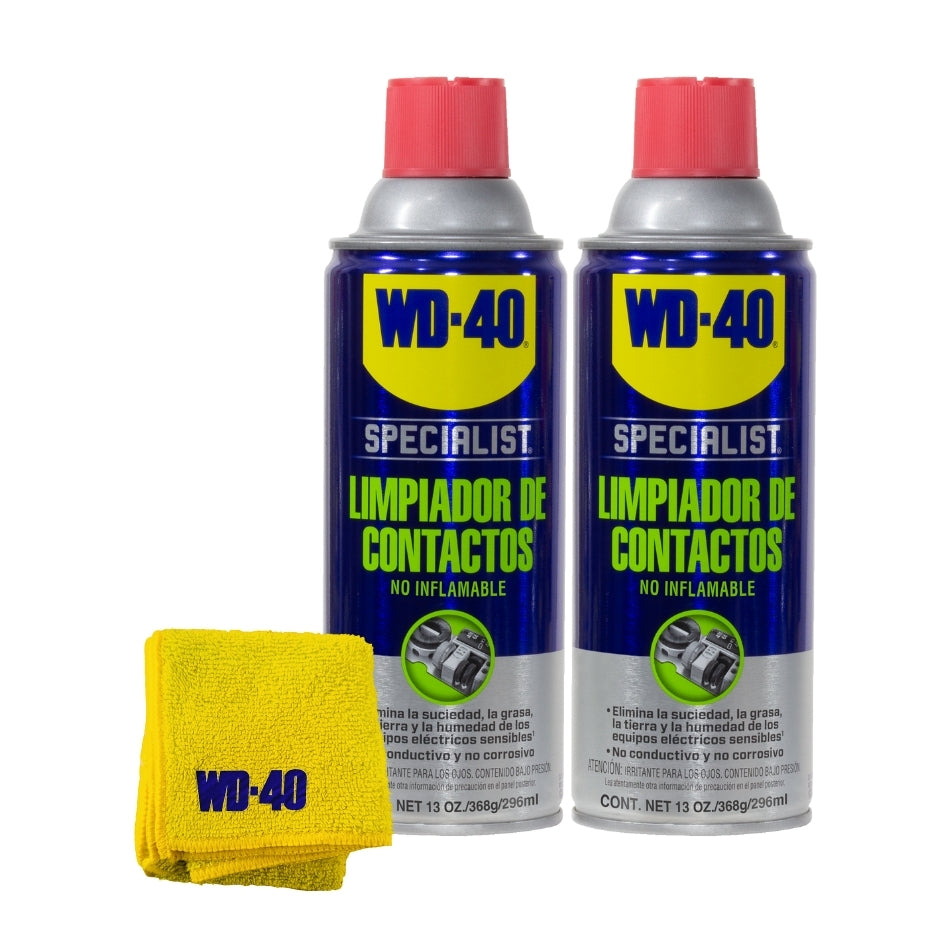 Limpiador De Contactos Wd-40®  No Flamable 13oz X2und