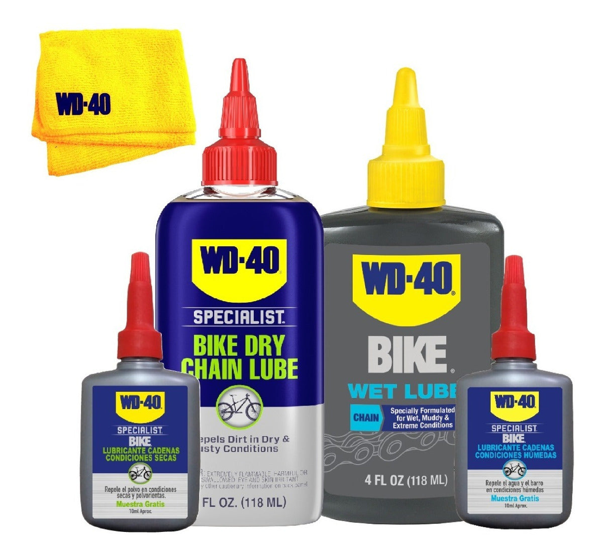 Lubricante De Cadenas Condiciones Húmedas Y Secas  Wd-40® X2