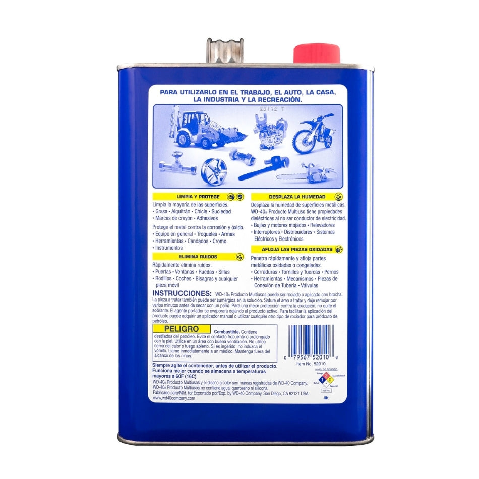 Wd-40® Lubricante Multiusos Galon 3.785ml Gratis Atomizador