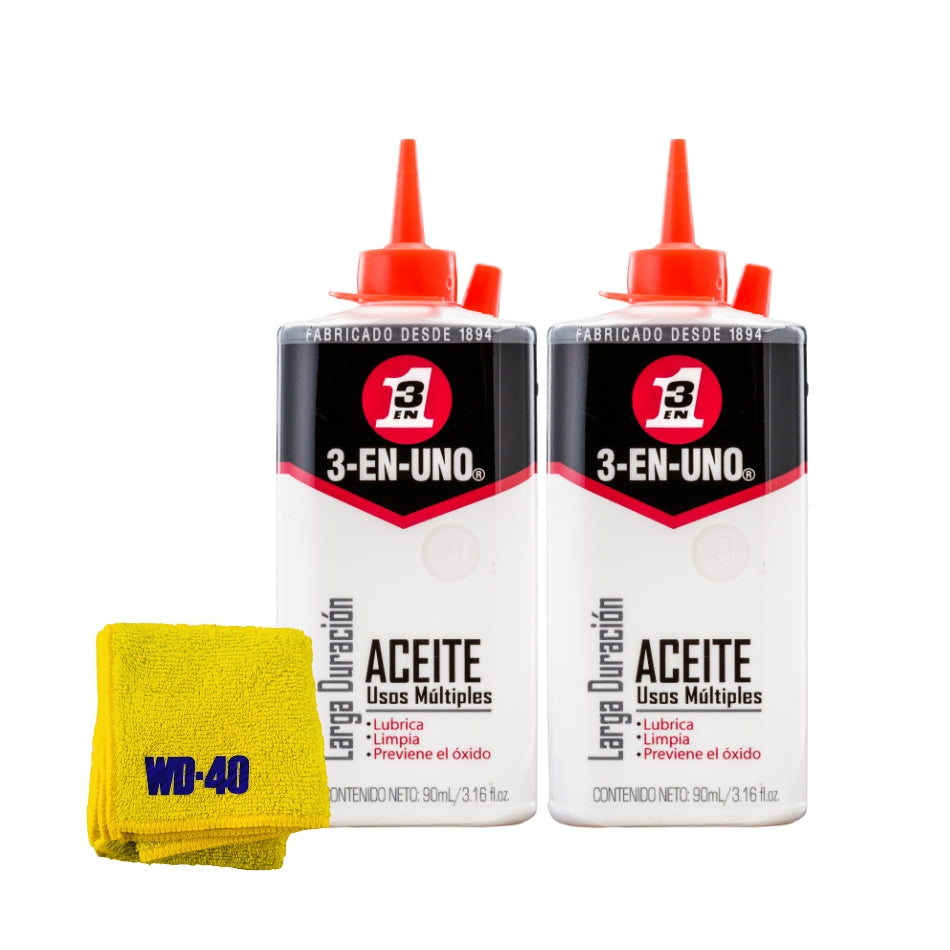 Aceite 3-en-uno Gotero 90ml X2 Und