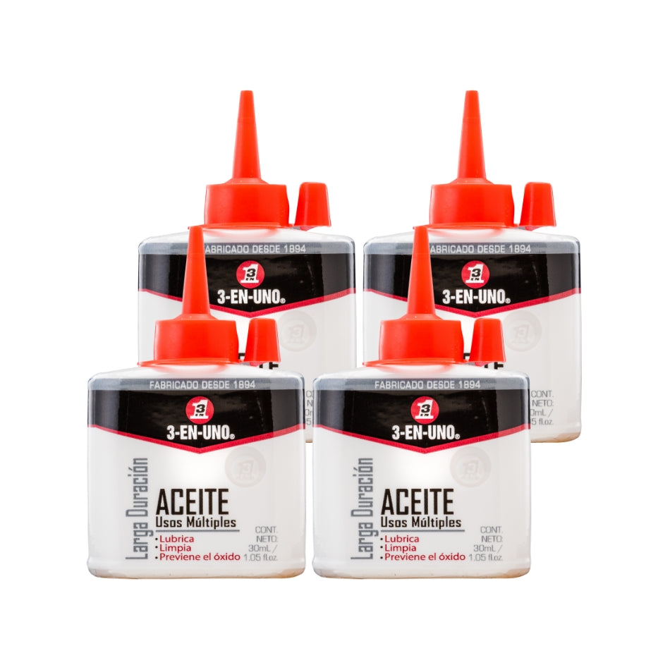 Aceite 3-en-uno Gotero - 30ml X 4und